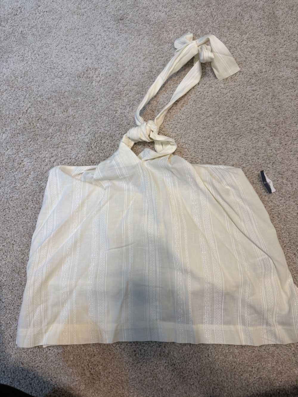 Women’s Cream Tie-Shoulder Shirt